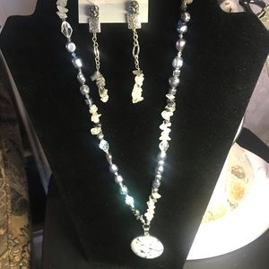 Necklace and earring